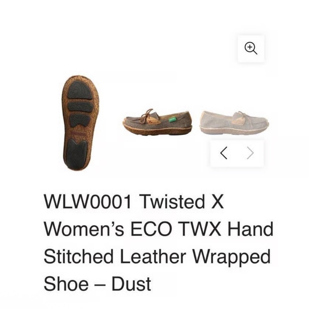 Twisted X Brown Moccasins Hand-Stitched Leather Slip-On